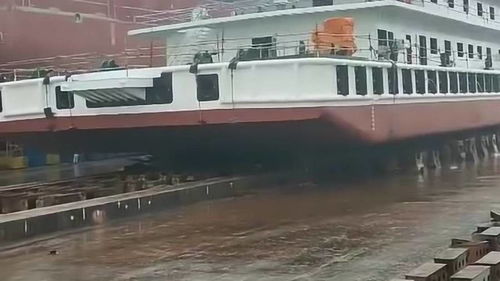 國產船舶順利下水，氣囊技術彰顯科技突破